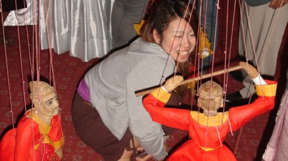 Enjoy with puppet
